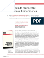 A Queda Do Muro Entre Ciências e Humanidades