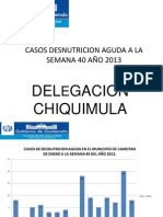 Casos Desnutricion Aguda Del Municipio de Camotan