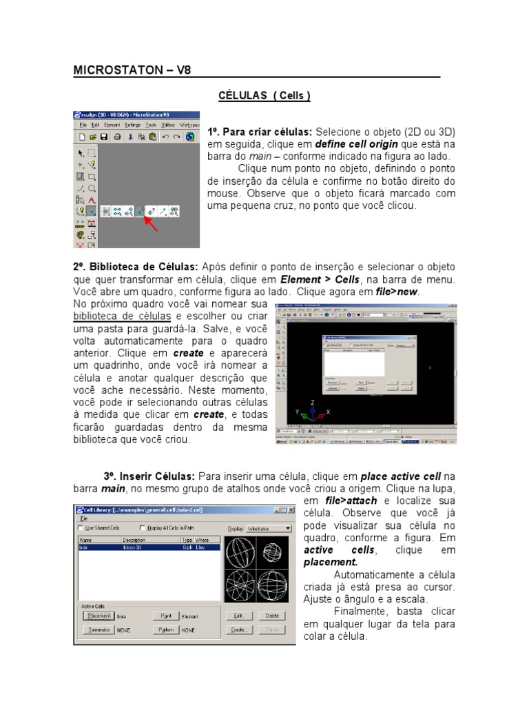 Criando Células no MicroStation V8 | PDF | Business