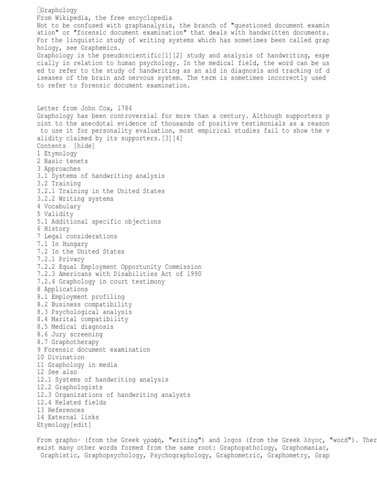Handwriting Analysis Insights | PDF | Graphology | Psychology