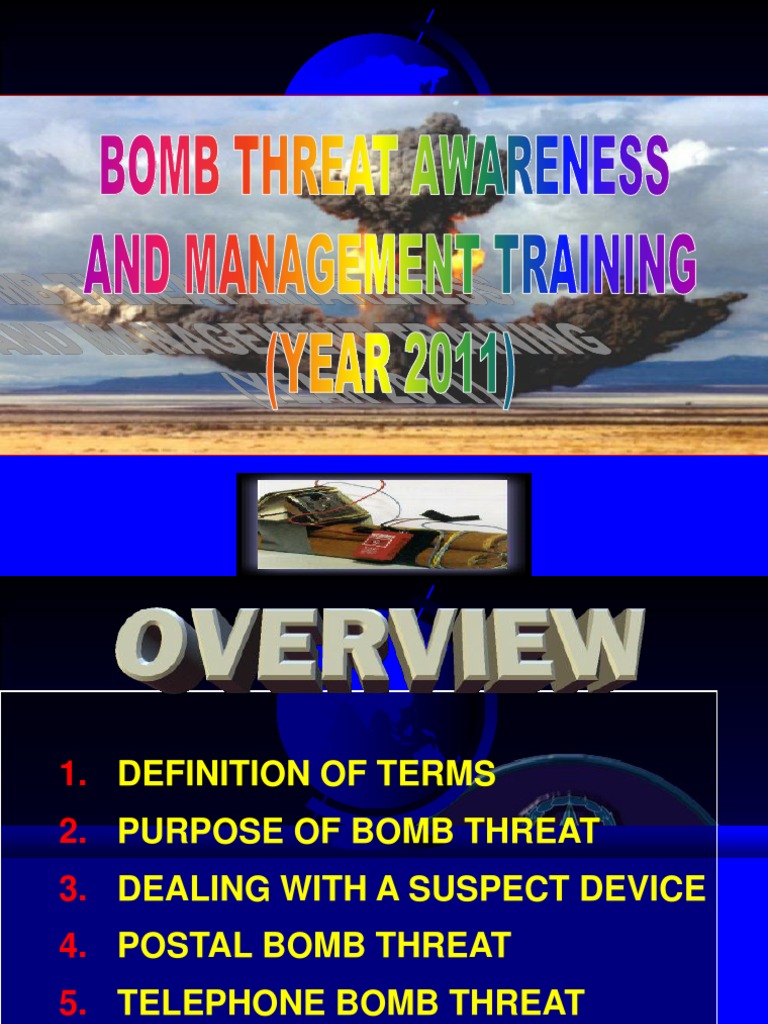 Bomb Threat | PDF | Bomb | Improvised Explosive Device