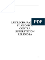 Roman Ramon - Lucrecio Razon Filosofica Contra Supersticion Religiosa