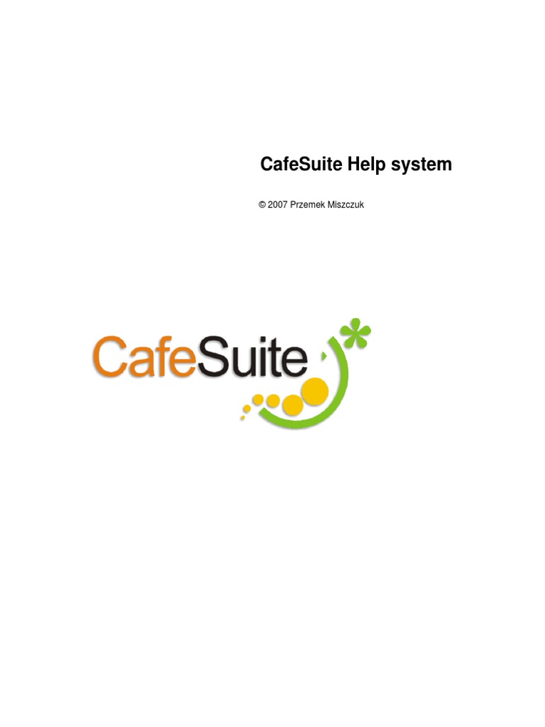 Cafe Suite | PDF | Installation (Computer Programs) | Barcode