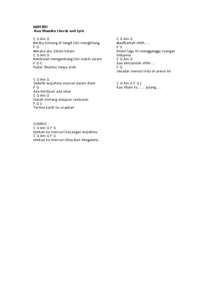 Man Bai Kau Ilhamku Pdf