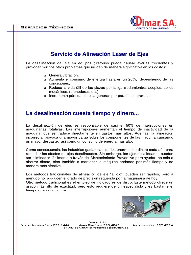Alineación de Ejes | PDF