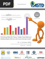 Driving World-Class Sales Excellence