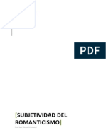 Subjetividad Del Romanticismo: Josè Luis Gòmez Arizmendi