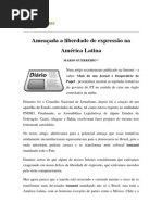 Textos IL - Colaboradores - Ameaçada a Liberdade de Expressão