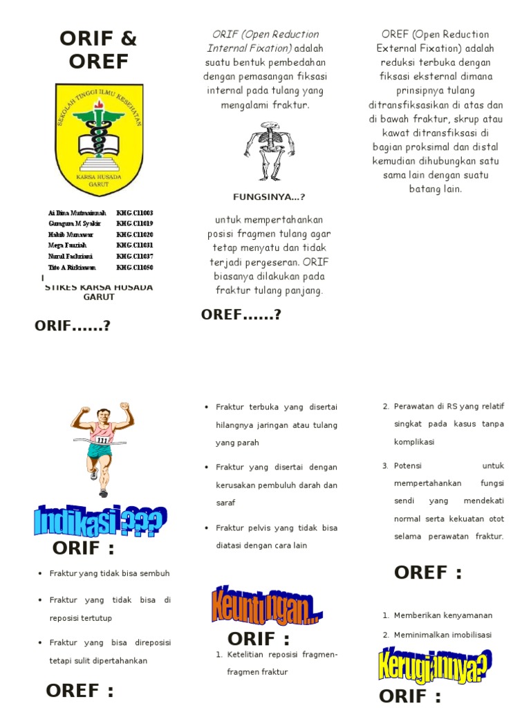 Perbandingan ORIF dan OREF pada Fraktur | PDF