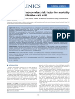 Infection As An Independent Risk Factor For Mortality in The Surgical Intensive Care Unit