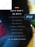 Boys Won't Be Boys - Gender Neutrality in Sweden