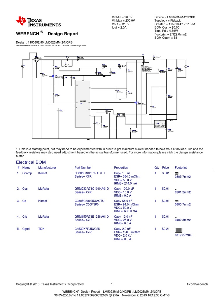 12V Power Supply From Universal Mains | PDF | Rectifier | Power Supply
