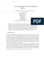 A Spatial Web Graph Model With Local in Uence Regions