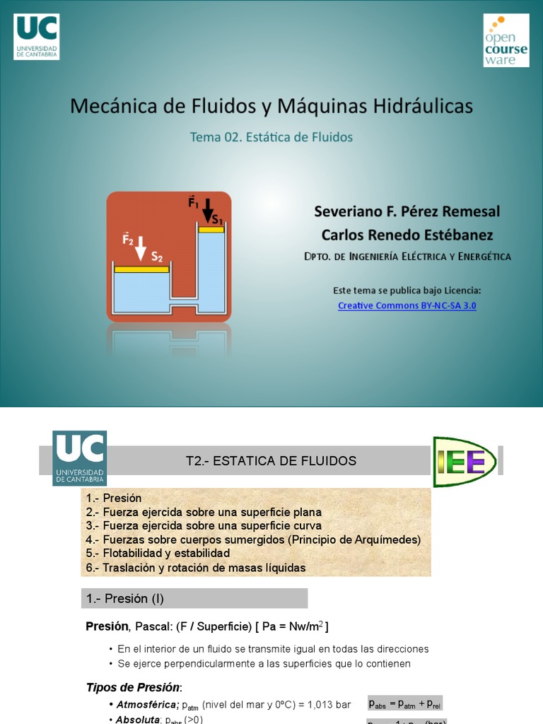 Estatica de Fluidos | PDF