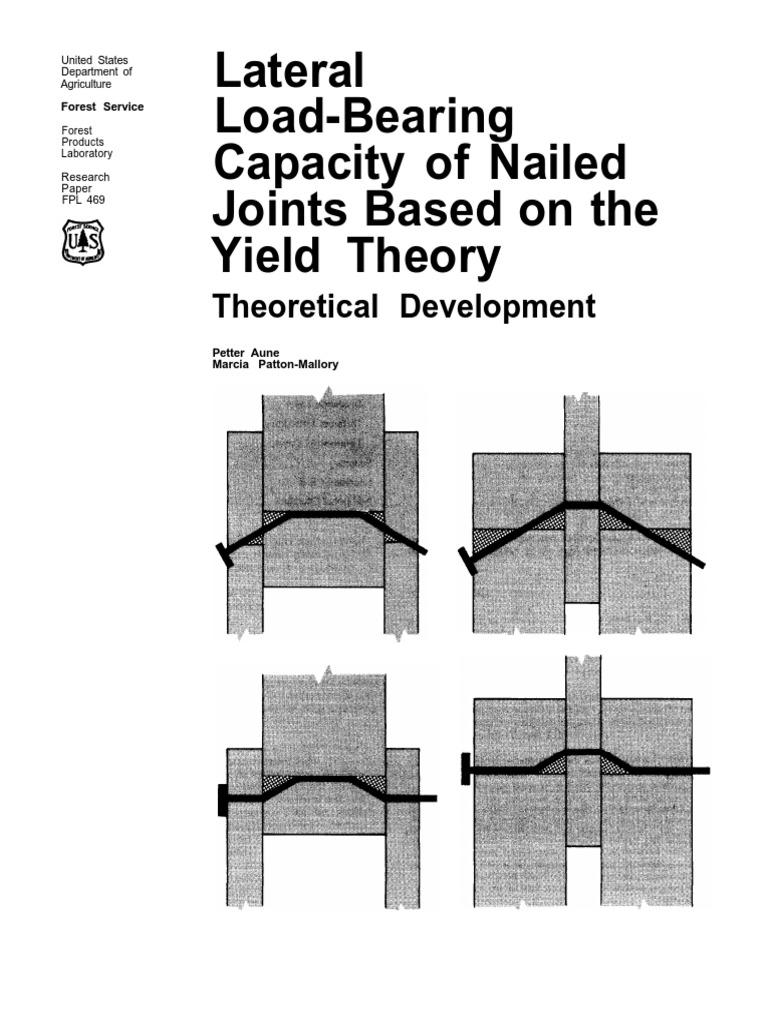 Lateral LoadBearing Capacity of Nailed Joints Based on the Yield