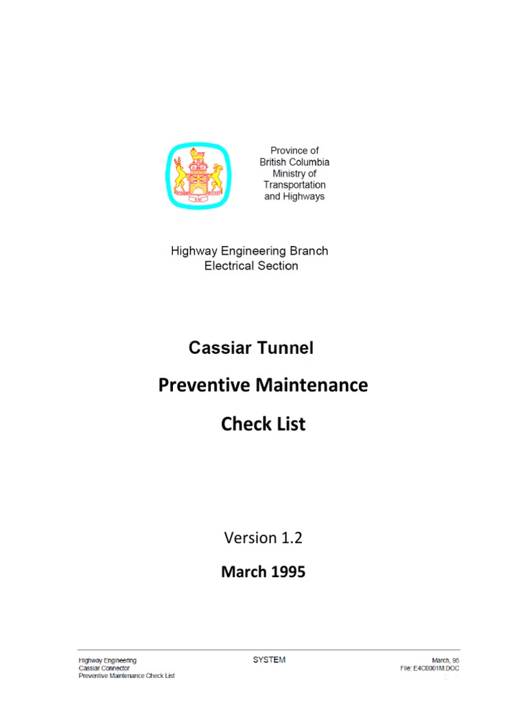 Preventative Maintenance Checklists Switch Electrical Substation