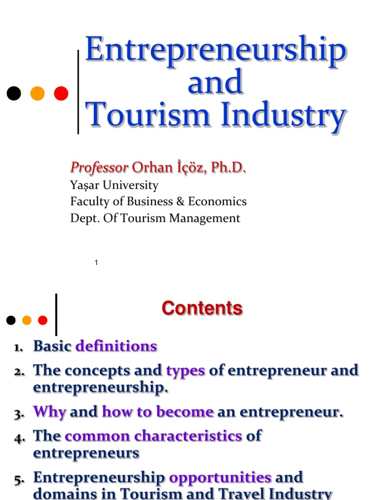 Entrepreneurship in Tourism and Hospitality | PDF | Entrepreneurship ...