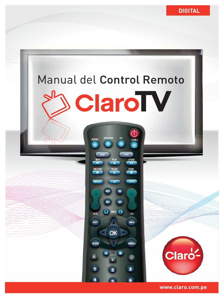 Control Remoto Claro Tv | Vídeo bajo demanda | Grabadora de vídeo digital