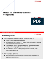 18 Siebel Party Business Components