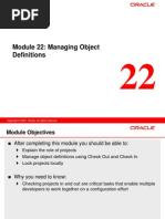 22 Managing Object Definitions