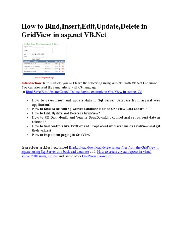 How To Bind | PDF | Microsoft Sql Server | Databases
