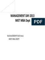 Management Day 2013