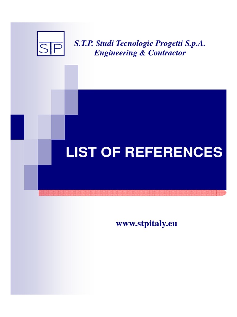 Oil Refinery Project References List | PDF | Oil Refinery | Petroleum