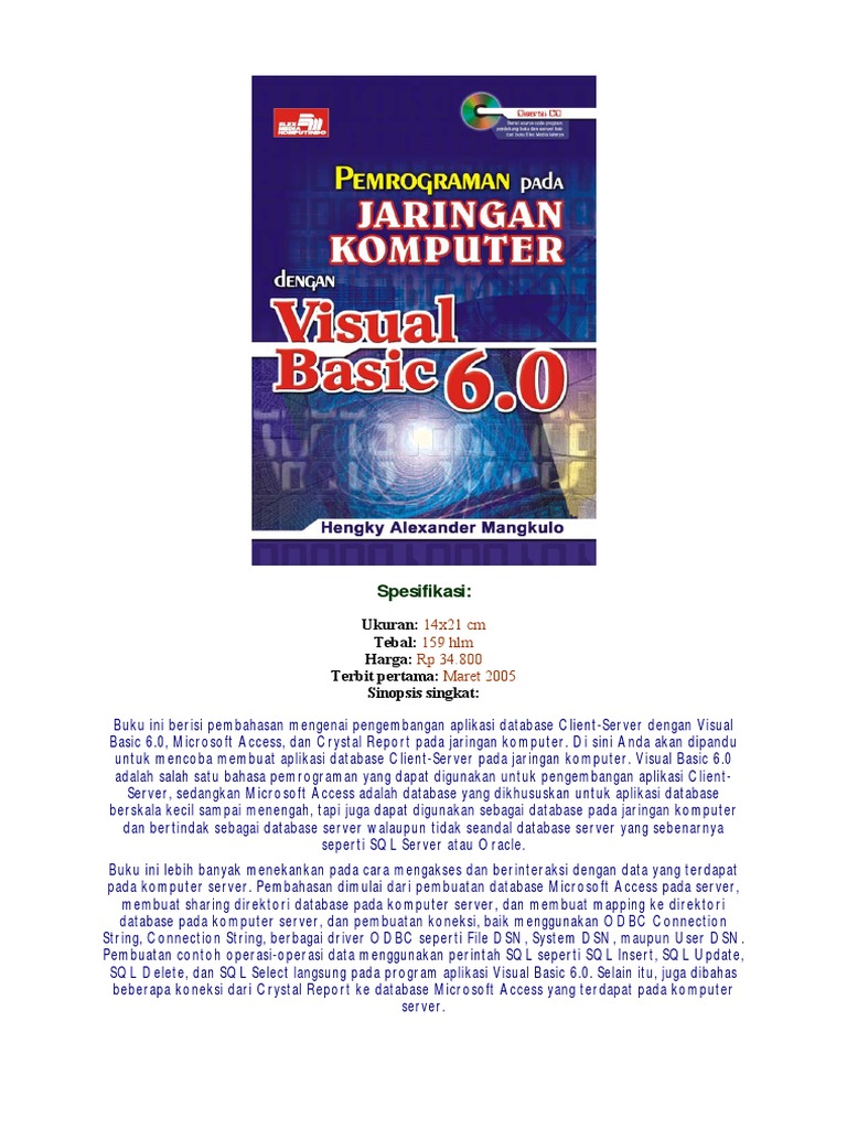 Programming - Pemrograman Pada Jaringan Komputer Dengan Visual Basic 6. ...