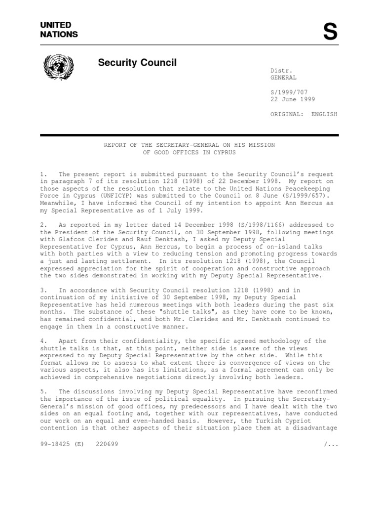 Security Council: United United Nations Nations | PDF | Negotiation ...