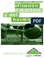 Dosificación del Mortero y del Hormigón