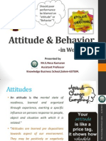 Attitude & Behaviour in Workplace