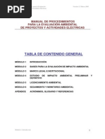 MANUAL DE PROCEDIMIENTOS PARA LA EVALUACIÓN AMBIENTAL DE PROYECTOS Modulo 1