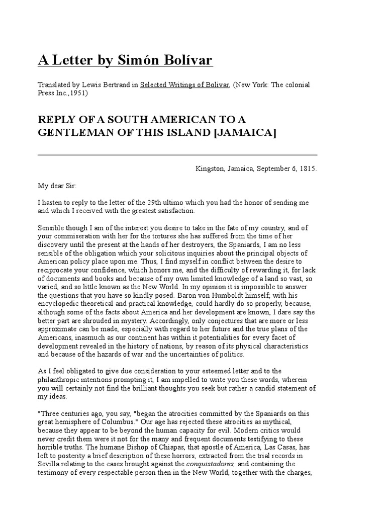 Letter Of Jamaica PDF