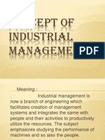 Concept of Industrial Management