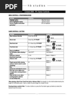 Cricket 2005 PC Controls