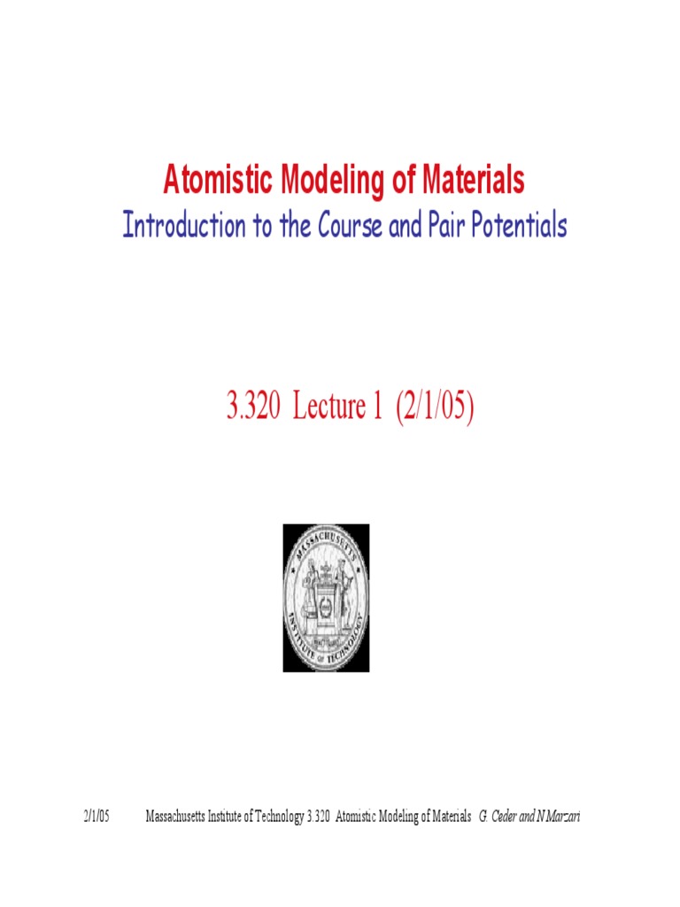 2 01 | PDF | Density Functional Theory | Molecular Dynamics