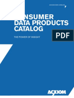 Acxiom - Consumer Data Products Catalog