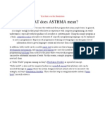 WHAT Does ASTHMA Mean?: Computer Science