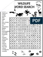 Wildlife Word Search