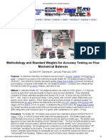 Accuracy Testing On Four Mechanical Balances PDF