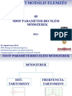 EMA HUN 05 SDOF paraméter becslési módszerek