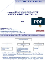 EMA HUN 12 Csillapítás Becslése Az FRF Mátrix SVD Felbontásával