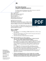 RIBA Walter Parker Bursaries Guidance Notes For Applicants 2012/13