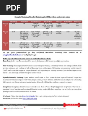 【2plan】Venti half training setup Garmin Connect - Half Marathon Training Plan Week 1 & 2