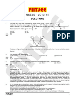 NSEJS-2013-14 Paper With Solution