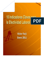 10 Indicadores Claves para La Efectividad Laboral