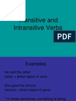 Transitive and Intertransitive Verbs