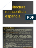 ARQUITECTURA RENANCENTISTA ESPAÑOLA