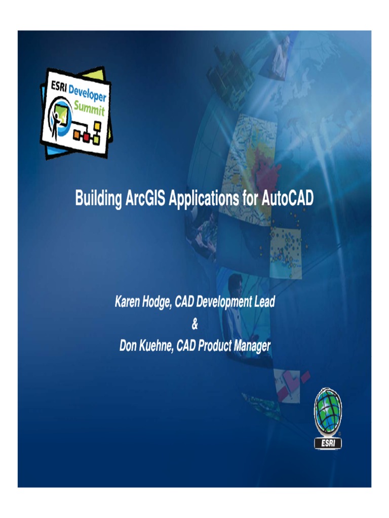 Building Arcgis Applications For Autocad | PDF | Arc Gis | Esri
