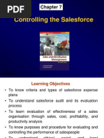 Controlling Sales Force Report PPT Ronak Tejani